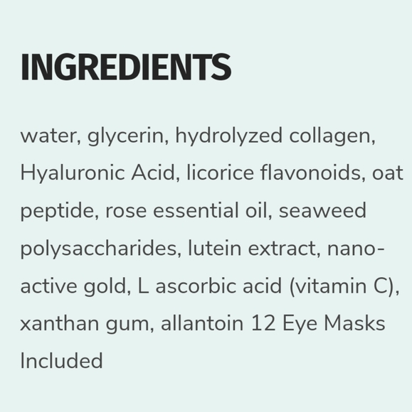 Beautology Lab - Refresh + Revitalize 24K Gold Collagen Eye Masks NEW - Picture 10 of 11